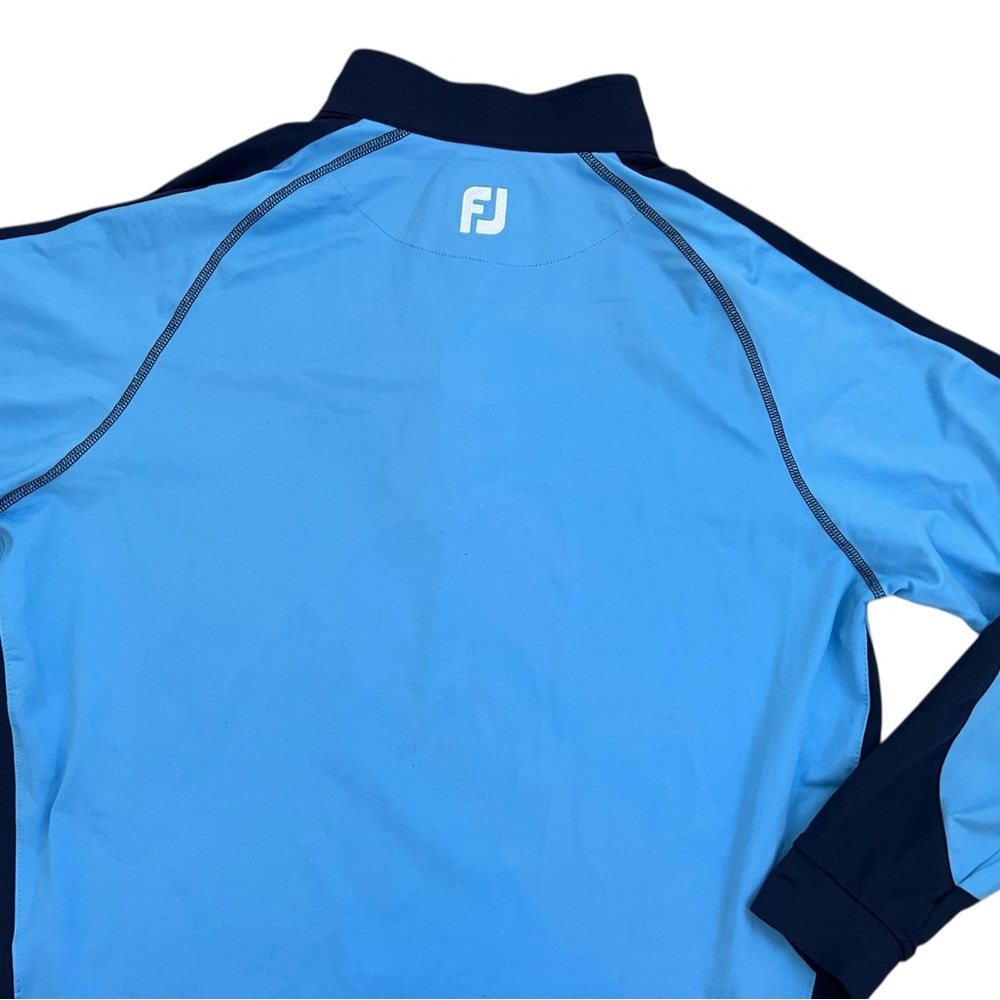 Footjoy Blue Quarter-Zip Pullover - Picture 9 of 11